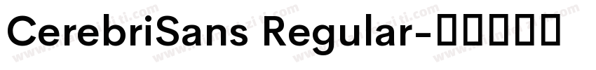 CerebriSans Regular字体转换